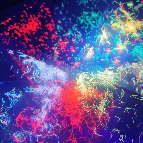 印刷荧光纤维片