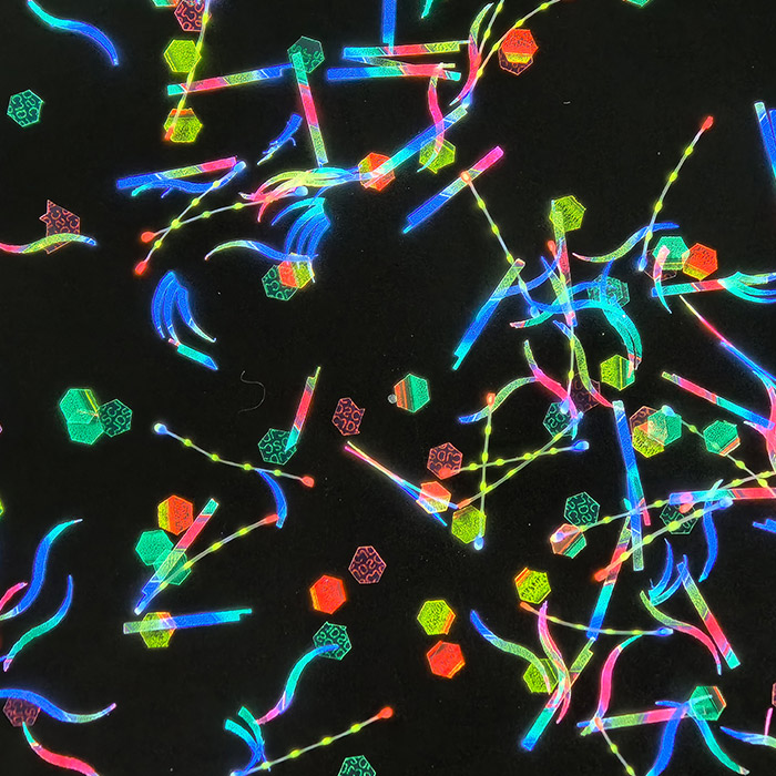 印刷荧光纤维片